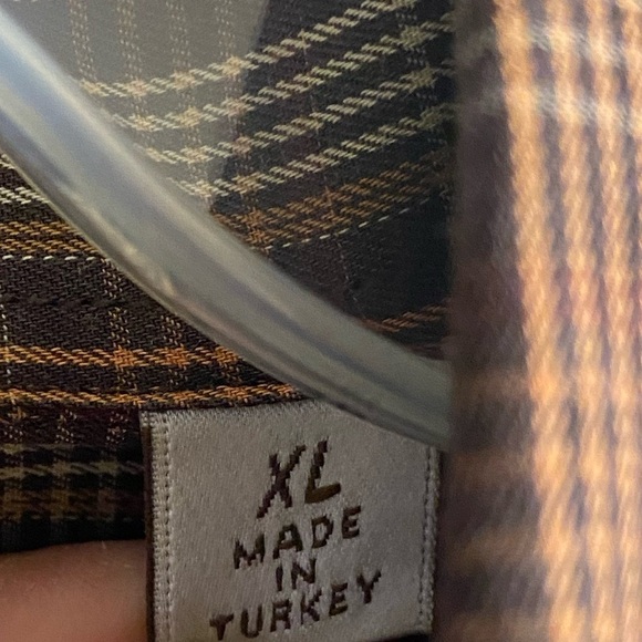 Peter Millar button front shirt casual plaid long sleeve multicolor men XL - Picture 6 of 8